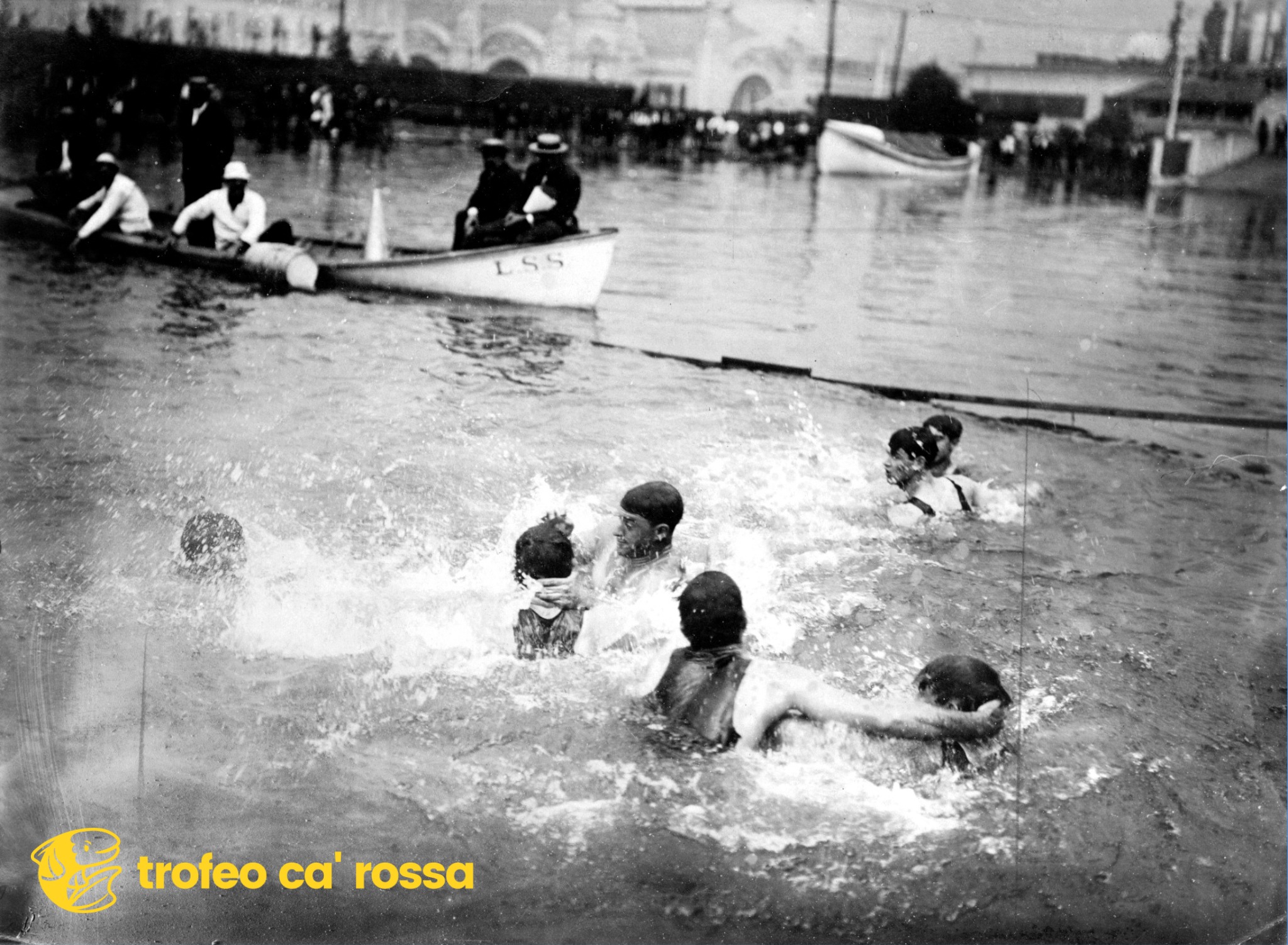 Foto storica di una partita di pallanuoto